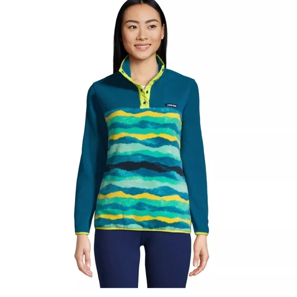 Lands' End Heritage Fleece Pullover - Picture 2 of 9